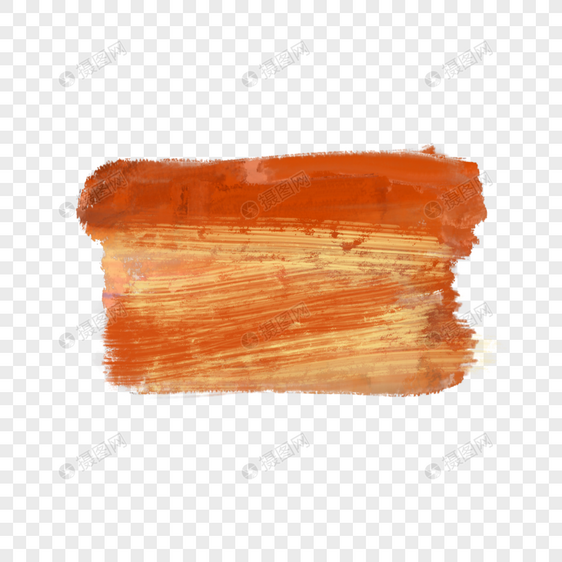 橙色丙烯颜料水彩色彩笔画笔刷图片