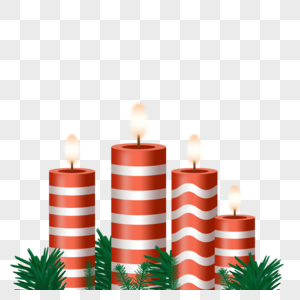 圣诞条纹蜡烛图片