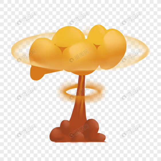 游戏爆炸效果蘑菇云震爆图片