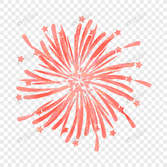 红色螺旋线条抽象水彩烟花爆炸烟火图片
