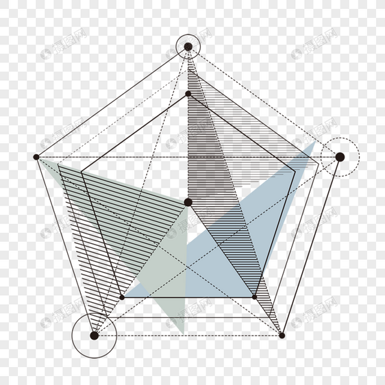 几何线条抽象组合图形图片
