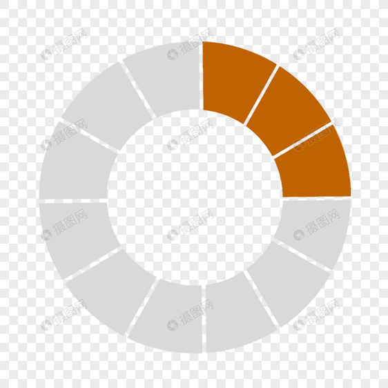 棕色纯色进度条页面等待图标标签图片
