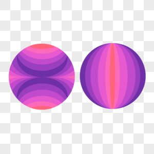 抽象几何重叠紫色粉色圆形图案图片