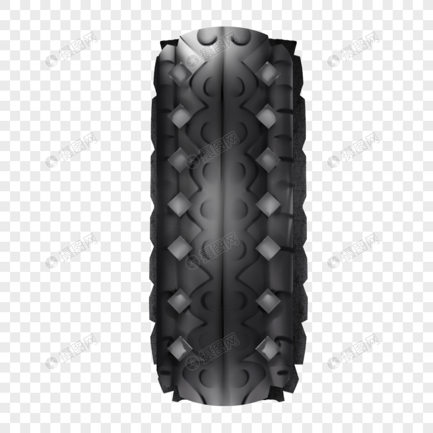 灰色凸起花纹立体质感轮胎图片
