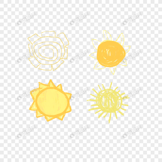 可爱艺术黄色温暖太阳图片