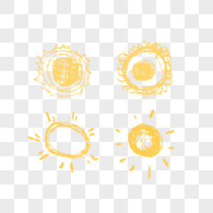 圆圈艺术可爱太阳图片