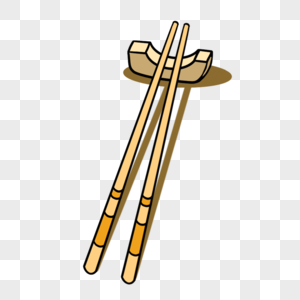 一双木质筷子图片