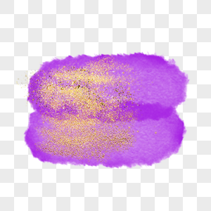 紫色涂鸦金黄颗粒水彩污渍图片