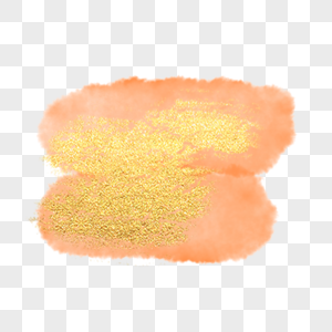 橘黄色堆叠图形水彩污渍图片