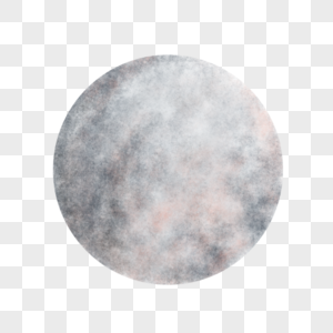 清冷的水彩风格的月亮图片