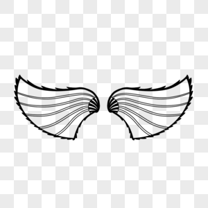 翅膀蝴蝶形状复古图片