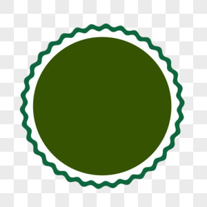 五月五节绿色卡通圆环图片