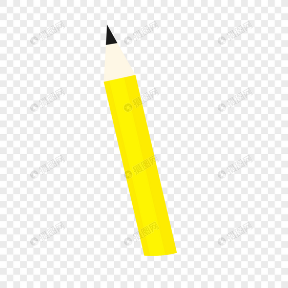 世界图形日手绘黄色铅笔图片