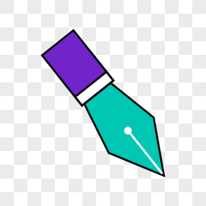 世界图形日紫绿色钢笔图片