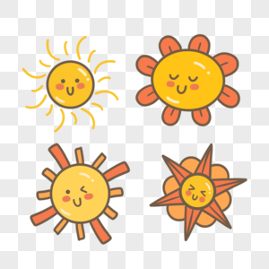 太阳图案天气卡通可爱图片