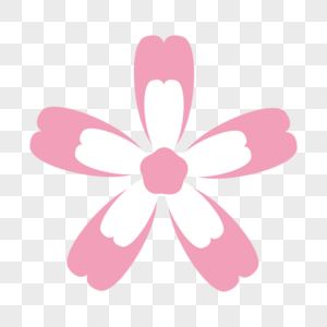 镂空花纹粉色樱花剪纸画图片