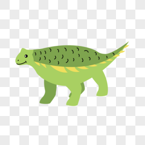 绿色水彩涂鸦可爱恐龙图片