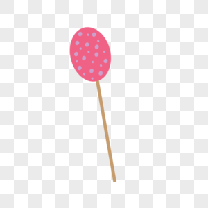 粉色简约卡通气球斑点剪贴画图片