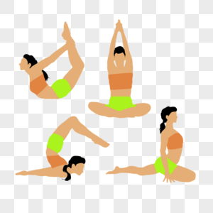 健康瑜伽运动姿势图片