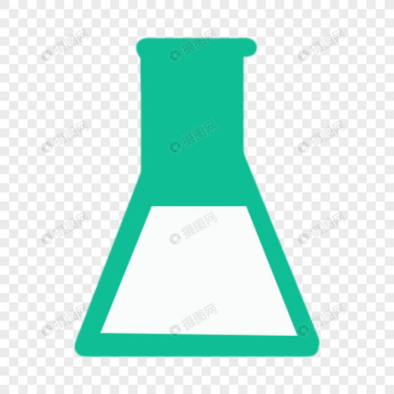 科学教育元素绿色手绘量杯图片