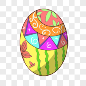 复活节彩色抽象图案彩蛋图片