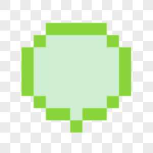 绿色边框像素艺术文本框彩色对话框图片