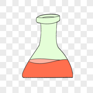 科学教育元素手绘三角量杯图片