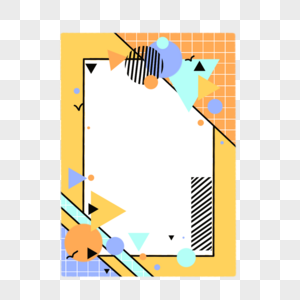 方格花纹抽象几何三角孟菲斯背景图片