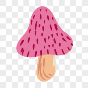 粉色可爱蘑菇卡通嬉皮士贴纸图片