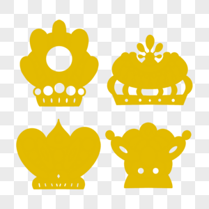 花形皇冠徽标图片