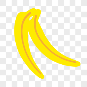 香蕉矢量卡通黄色图片