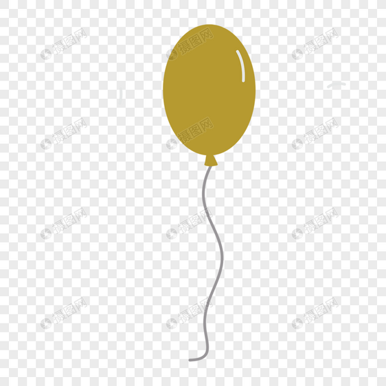 黄色气球装饰图片