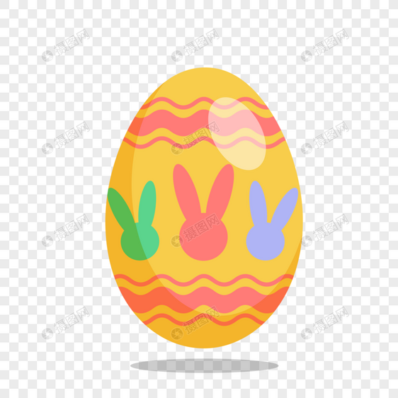 兔子可爱复活节彩蛋图片