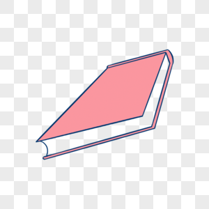 粉色文具几何书本图片