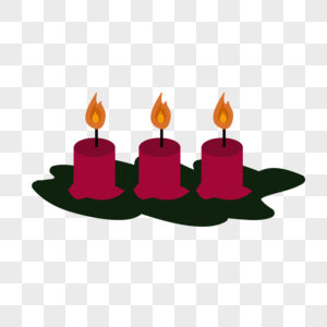 圣诞节庆典蜡烛火焰图形图片