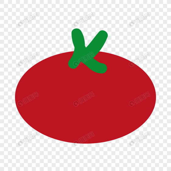 红色可爱卡通西红柿图形图片