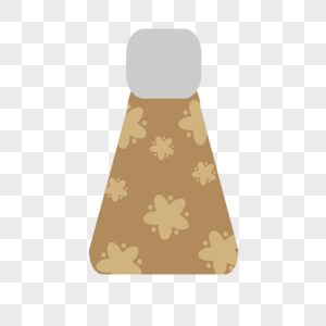 五角星干净棕色瓶子装饰图形图片