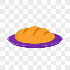 棕枝主日紫色托盘烤面包图片