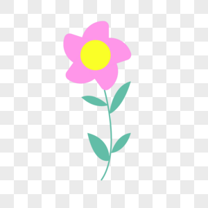 黄蕊粉花瓣可爱春天花朵图片