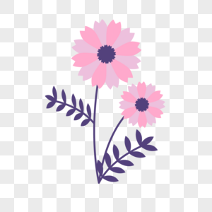 紫叶粉色花瓣春天花朵图片