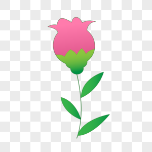 红色鸡蛋花花苞元素素材