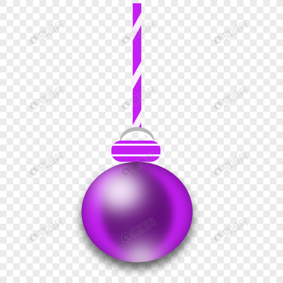 紫色玻璃球卡通吊坠图片