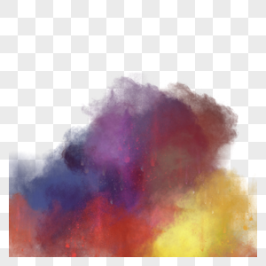彩色抽象烟雾堆积图片