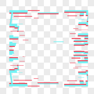 红绿线条背景抖音抽象边框高清图片