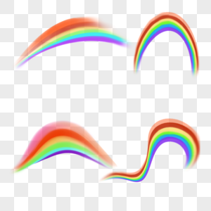 彩虹光谱剪贴画图片