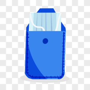 健康防护口罩蓝色包装图片