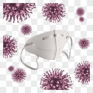 紫色细菌医学口罩防护图片