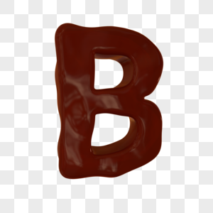 创意巧克力字母B图片