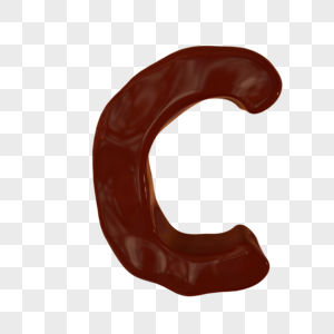创意巧克力字母C图片