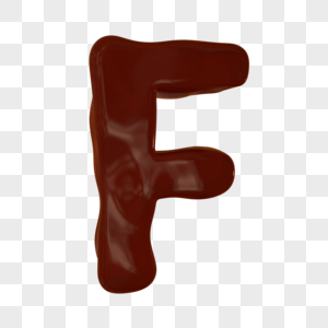 创意巧克力字母F图片